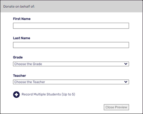 Donote on behalf of section on a fundraiser.